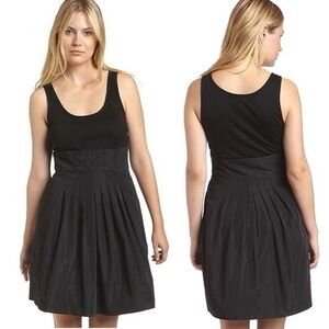 BCBGMAXAZRIA Black Fit and Flare Mini Dress